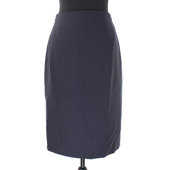MM Lafleur Navy Wool Straight Pencil Midi Skirt 4 The Cobble Hill Skirt